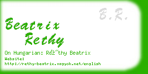 beatrix rethy business card